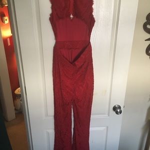 Red jumpsuit